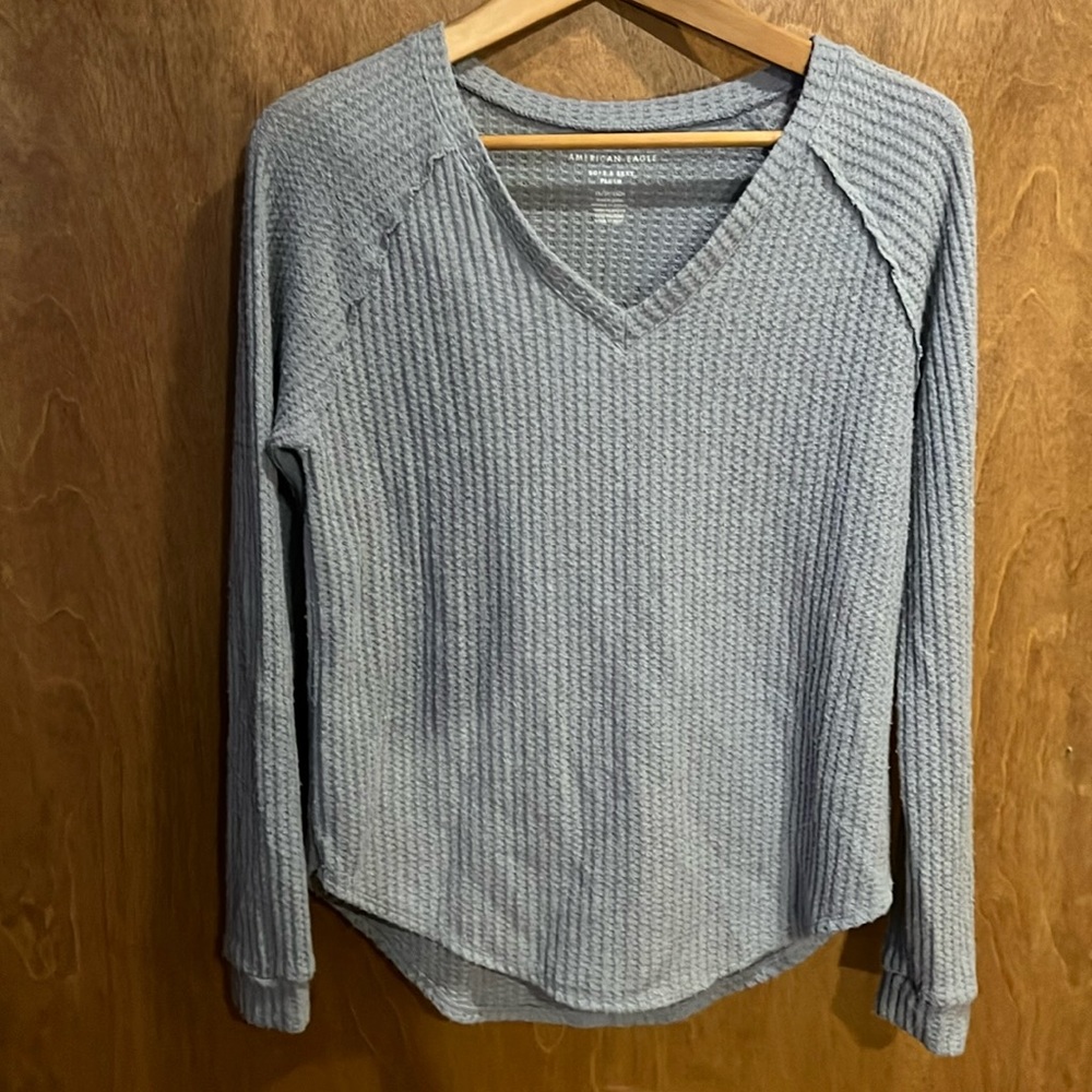 American Eagle waffle T